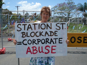 Woolworths Station Street Blockade:  six months  on in Mullumbimby